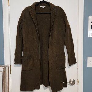 MADEWELL☆Camden Sweater-Coat Heather Elm Size M‎